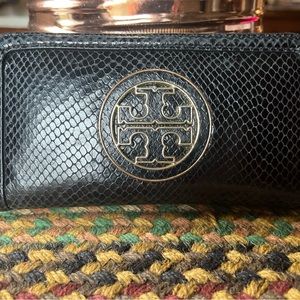 Tory Burch snakeskin wallet